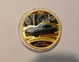 Легендарные классические автомобили - набор из 5 монет - серебро, позолота, тираж 500 шт., фото №3
