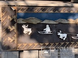 Картина из шерсти и бивня моржа "Чукотские мотивы", фото №4