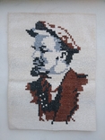 Картина вышивка Ленин, фото №2