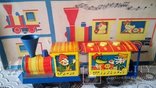 Весёлый музыкальный поезд дорога 1987г игрушка СССР, фото №2
