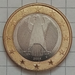 Германия 1 евро 2004г, фото №2