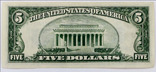 5 долларов США 1934-D FIVE DOLLAR SILVER CERTIFICATE NOTE  9654A (089), фото №3