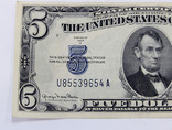 5 долларов США 1934-D FIVE DOLLAR SILVER CERTIFICATE NOTE  9654A (089), фото №5