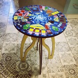 Стол, столик из мозаики и витражного стекла, фото №6