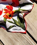 Шелковый платок Codello от итальянского дизайнера Риналдо Коделло " Тюльпаны", фото №3