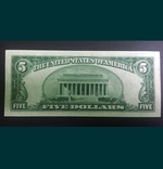 5 $ 1934 “silver certificate” UNC, фото №3