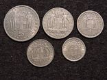 Монеты греция 5 дрх 1954, 2 дрх 1966, 1 дрх 1954, 1 дрх 1967, 50 лепт 1964, фото №2