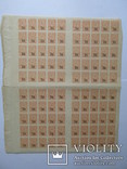 Гражданская война, лист 100 марок надпечатка 70 копеек Дальний Восток, фото №2