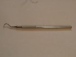 Зонд зубной серповидный З-107 медицинская сталь, фото №2
