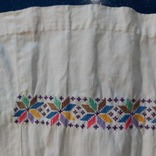 Льняная старинная юбка с вышивкой ручной работы.Полтавщина,прошлый век., фото №5