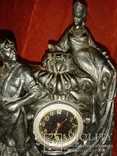 Каминные часы "Хозяйка медной горы", литье,силумин,танковые часы СССР, фото №5
