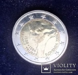 2 евро, Словения, Примож Трубар, 2008 г., UNC, фото №2