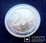 2 евро, Люксембург, 25 лет Великому Герцогу Гийому, 2006 г., фото №3