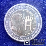 2 евро, Люксембург, Монограмма Великого Герцога Анри, 2004 г, фото №2