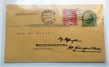Почтовая карточка: США-Германия, 1933 год. В пластиковой обложке., фото №2