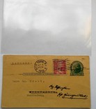 Почтовая карточка: США-Германия, 1933 год. В пластиковой обложке., фото №3