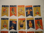 Старинная бумажная гирлянда - флажки, периода СССР, фото №6
