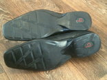 Bugatti - фирменные черные кожаные туфли разм.42, фото №7