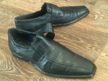 Bugatti - фирменные черные кожаные туфли разм.42, photo number 9