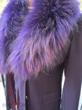 Пальто Italy Anna BIAGINI p.S. воротник Лиса фиолетового цвета воротник., фото №11