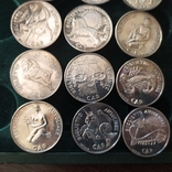 12 памятных медалей Знаки Зодиака. Италия. Серебро, фото №9
