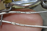 Серьга серебро ссср 875 проба цитрин, фото №8