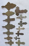 Крестики лепестки ,казацкие, царское серебро с эмалью, фото №3