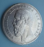 5 марок, 1875 год, G, Баден,, фото №2