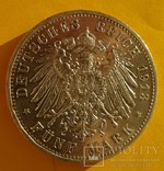 5 марок, Пруссия, 1913 год,, фото №4