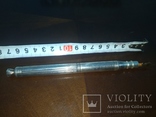 Чернильница с ручкой серебро 925 пробы, фото №6