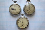 Карманные часы. Три штуки. СССР, середина 20 века., фото №3