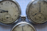 Карманные часы. Три штуки. СССР, середина 20 века., фото №4