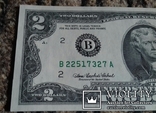 2 доллара 2003 серия В Пресс из пачки, фото №6