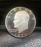 1$ США 1971г. с сертификатом, фото №3