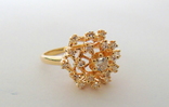 Золотое кольцо с бриллиантами, фото №13