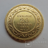 20 франков 1898 г. Тунис, фото №4