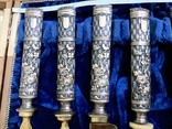 Стерлиновое  серебро, сервировочный набор из 4 предметов, фото №8