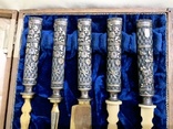 Стерлиновое  серебро, сервировочный набор из 4 предметов, фото №11
