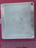 Небольшой квадратный портсигар, серебро, 110 гр., Великобритания, 1935 год, фото №3