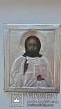 Ікона Господь Вседержитель у срібному окладі та кіоті, фото №3