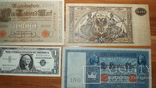 4 банкноты 1910,1919,1957 год доллар1957g777, фото №2