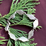 Винтажный серебряный браслет «Голубая даль» со вставками кабошонов из бирюзовой пасты, фото №8