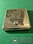 Портсигар и зажигалка, серебро 925 Португалия футбольная тематика, фото №4