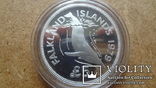 5  долларов  1979  Фольклендские острова  Киты  серебро, фото №2