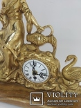 Бронзовые часы механические мрамор "Женщина с кувшином" арт. 0387, фото №8