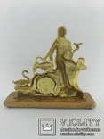Бронзовые часы механические мрамор "Женщина с кувшином" арт. 0387, фото №10