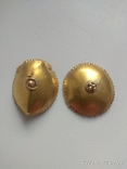 Золотые античные серьги, фото №9