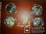 Набор монет Викинги Андорра 2008, фото №3