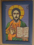 Вышивка крестом, икона, 31*44 в раме со стеклом, фото №2