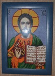 Вышивка крестом, икона, 31*44 в раме со стеклом, фото №4